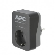 Сетевой фильтр APC Essential SurgeArrest, 1 розетка, черный, 230 В, для России