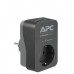 Сетевой фильтр APC Essential SurgeArrest, 1 розетка, 2 порта USB, черный, 230 В, для России