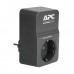Сетевой фильтр APC Essential SurgeArrest, 1 розетка, 230 В, черный