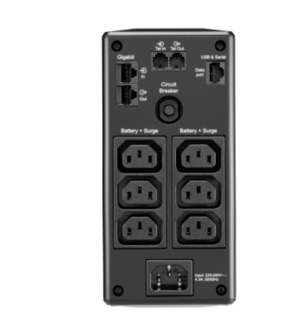 ИБП BR650MI Back UPS Pro BR 650 ВА, 6 розеток, автоматическая стабилизация напряжения, ЖК-интерфейс