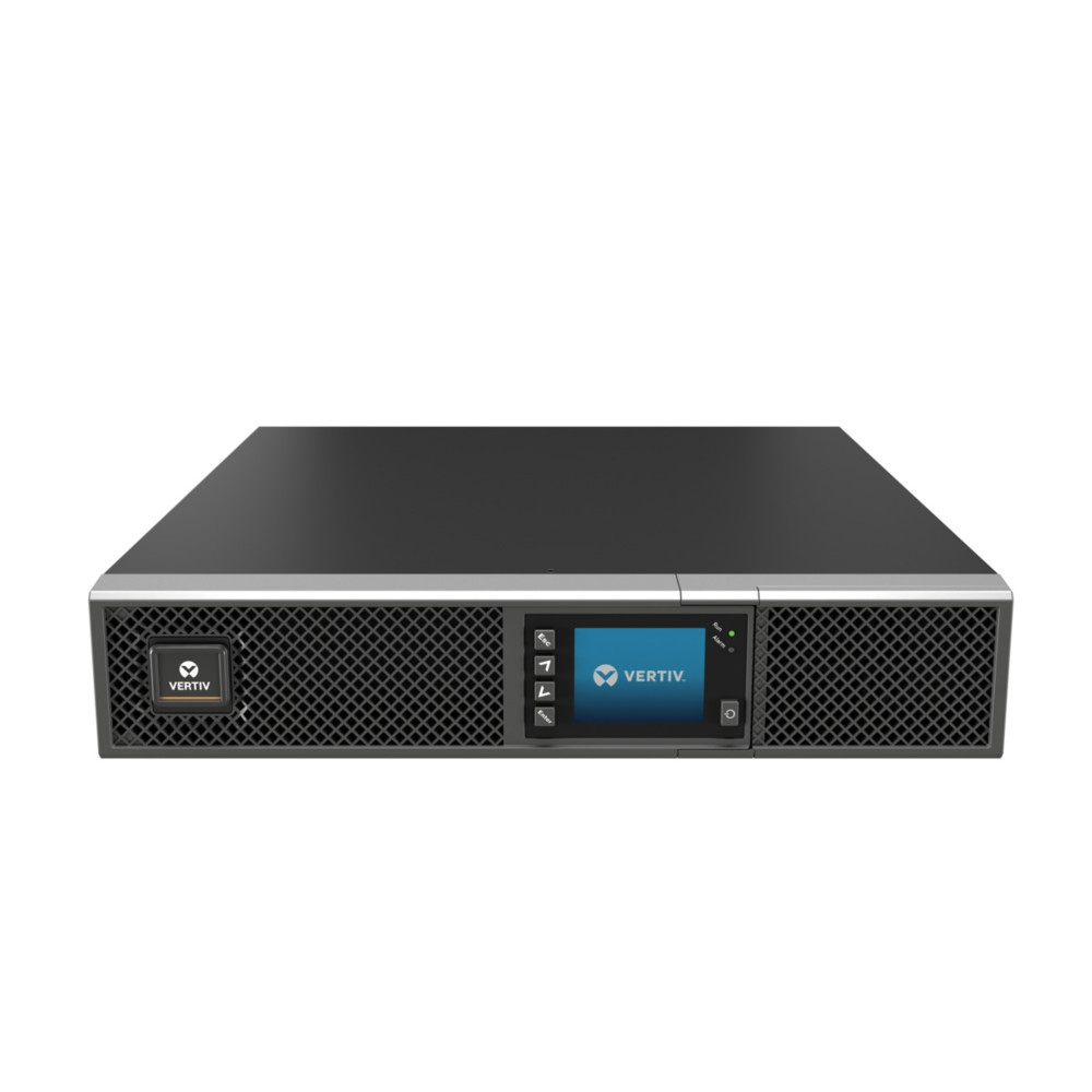 Vertiv Liebert GXT5 1ph UPS, 3kVA, input plug IEC C20 inlet, 2U, output – 230V, output socket groups (6)C13 & (1)C19, rackmount kit,