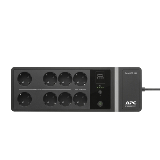 ИБП APC BE650G2-GR Back-UPS, 650 ВА/400 Вт, напольный/настенный монтаж