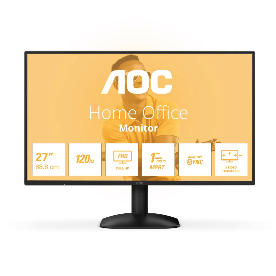 Монитор 27" AOC 27B31H/01 IPS 1920x1080 120Hz 1ms 300 cd/m2 1500:1 VGA HDMI VGA Черный